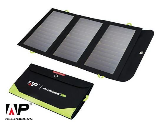 ALLPOWERS: SP002 Solar Panel Built-in 10000mAh Battery 5V 21W
